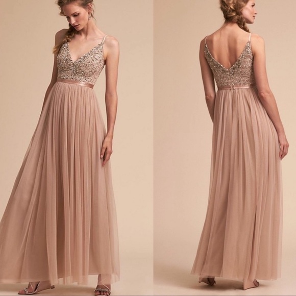 BHLDN AVERY DRESS - BLUSH - Picture 2 of 15